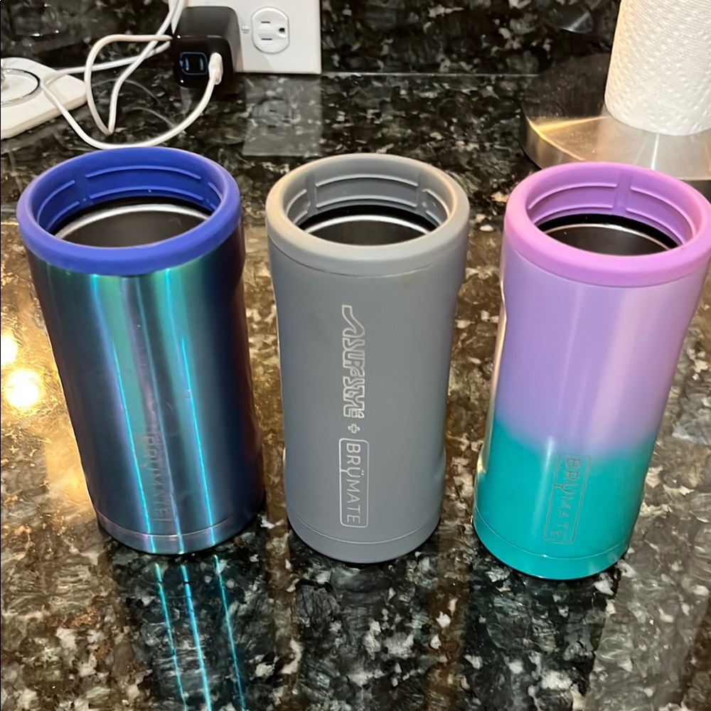 BrüMate Insulated Tumblers - Blue, Gray, Purple